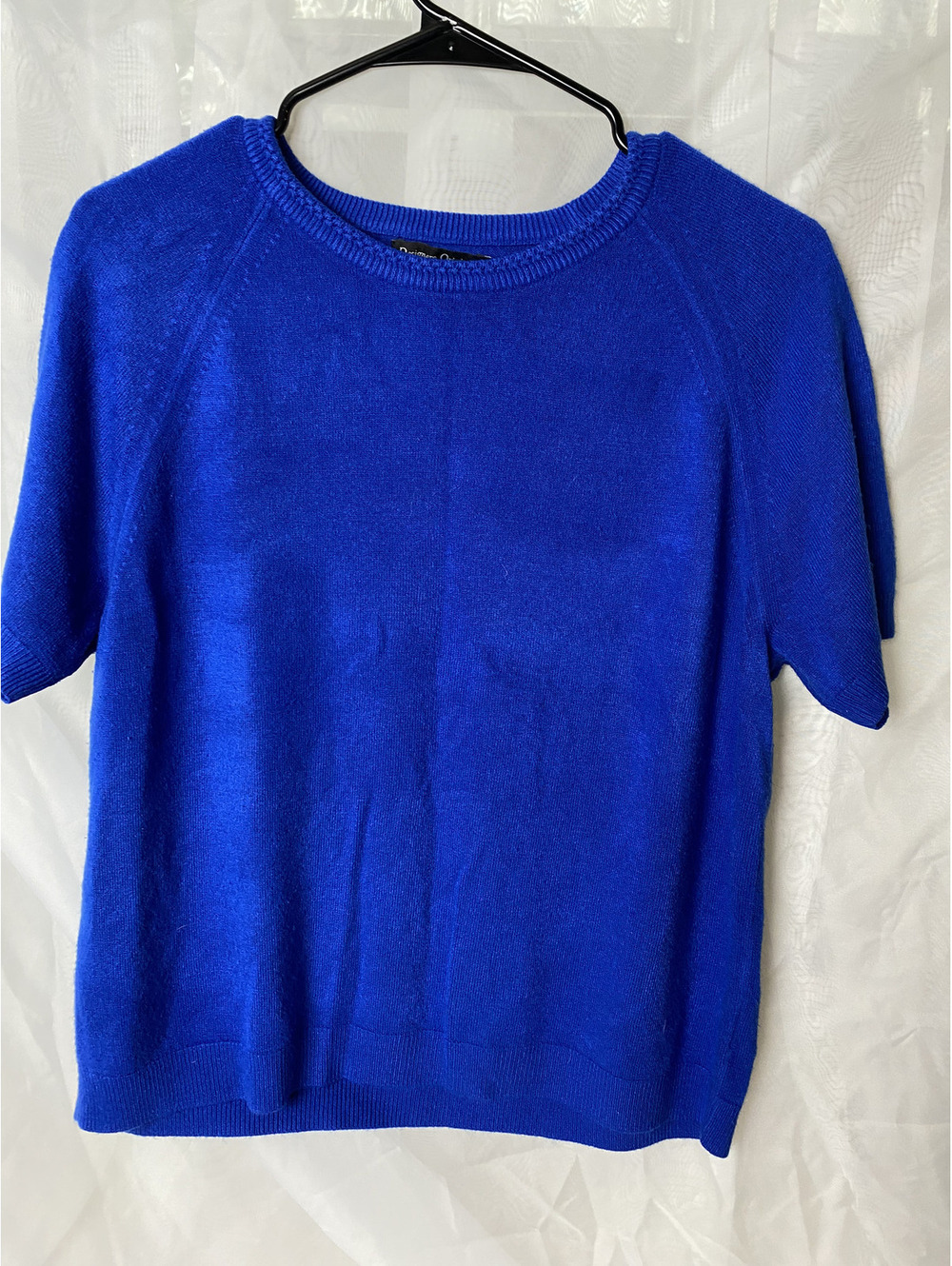 Designers Originals blue short sleeve knit top XL